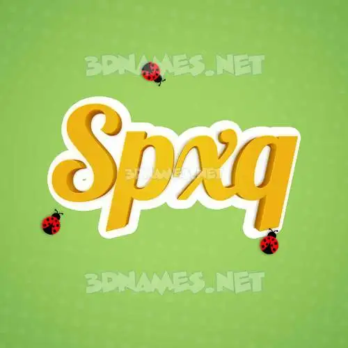 spxq in Ladybugs style - 3D name wallpaper spxq in Ladybugs style - 3D name wallpaper