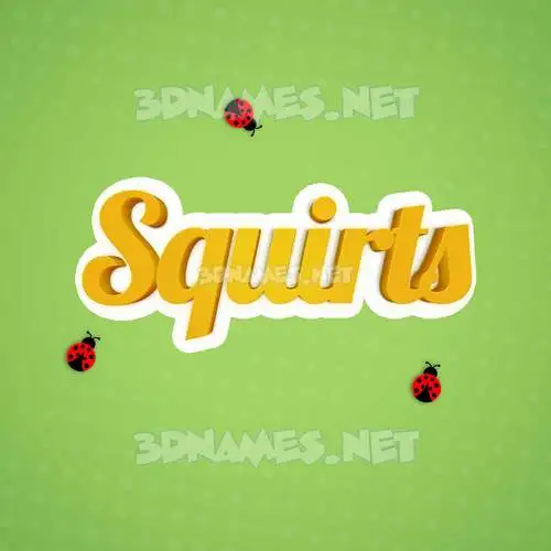 squirts in Ladybugs style - 3D name wallpaper squirts in Ladybugs style - 3D name wallpaper