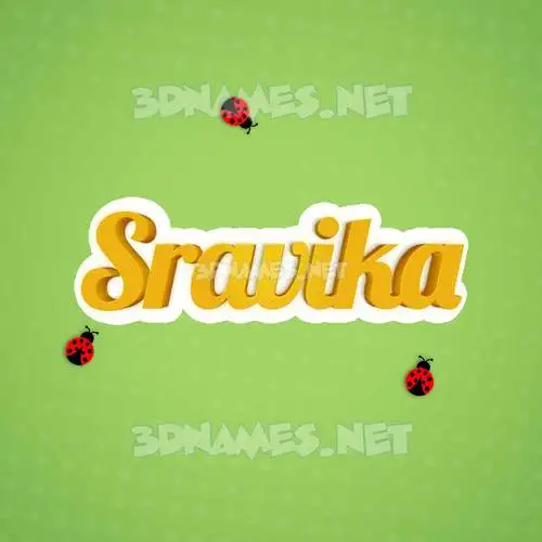 sravika in Ladybugs style - 3D name wallpaper sravika in Ladybugs style - 3D name wallpaper