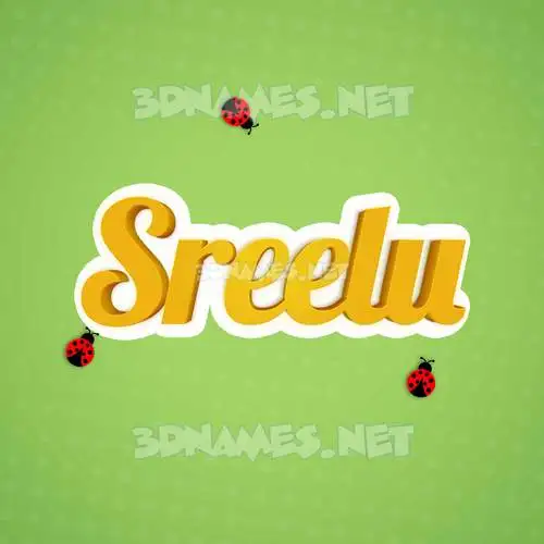 sreelu in Ladybugs style - 3D name wallpaper sreelu in Ladybugs style - 3D name wallpaper