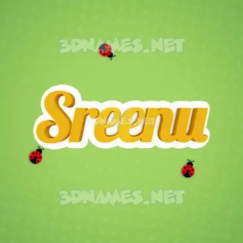 sreenu in Ladybugs style - 3D name wallpaper sreenu in Ladybugs style - 3D name wallpaper