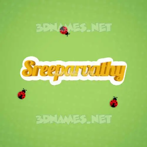 sreeparvathy in Ladybugs style - 3D name wallpaper sreeparvathy in Ladybugs style - 3D name wallpaper