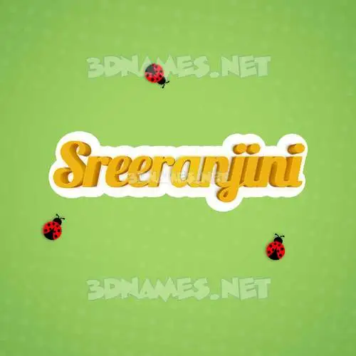 sreeranjini in Ladybugs style - 3D name wallpaper sreeranjini in Ladybugs style - 3D name wallpaper