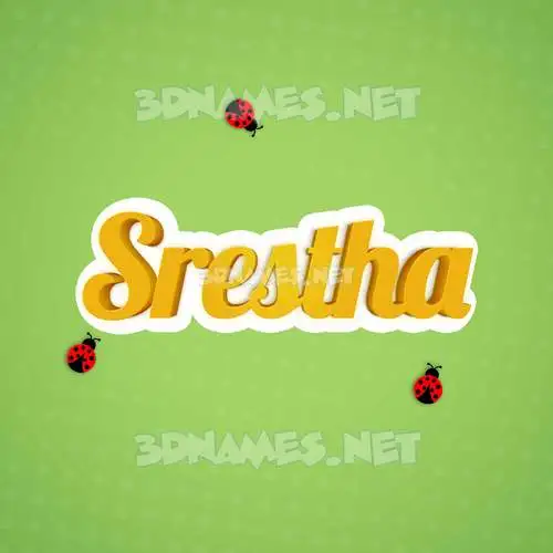 srestha in Ladybugs style - 3D name wallpaper srestha in Ladybugs style - 3D name wallpaper