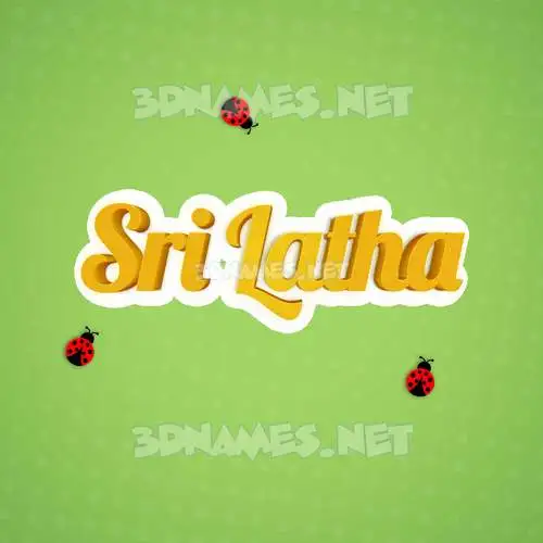 sri latha in Ladybugs style - 3D name wallpaper sri latha in Ladybugs style - 3D name wallpaper