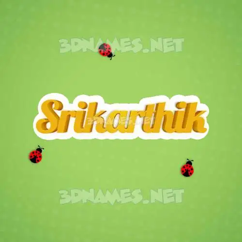 srikarthik in Ladybugs style - 3D name wallpaper srikarthik in Ladybugs style - 3D name wallpaper