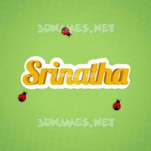 srinatha in Ladybugs style - 3D name wallpaper srinatha in Ladybugs style - 3D name wallpaper