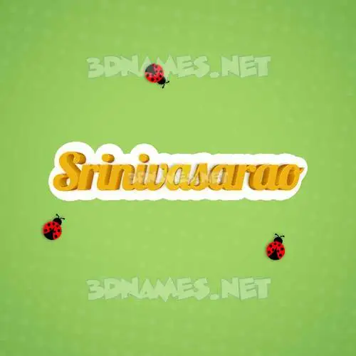 srinivasarao in Ladybugs style - 3D name wallpaper srinivasarao in Ladybugs style - 3D name wallpaper