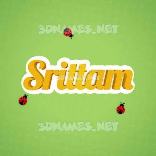 srittam in Ladybugs style - 3D name wallpaper srittam in Ladybugs style - 3D name wallpaper