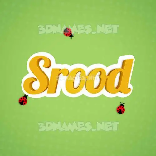 srood in Ladybugs style - 3D name wallpaper srood in Ladybugs style - 3D name wallpaper