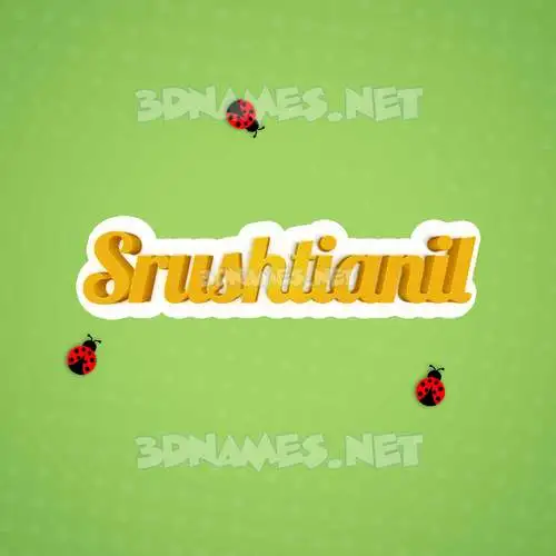 srushtianil in Ladybugs style - 3D name wallpaper srushtianil in Ladybugs style - 3D name wallpaper