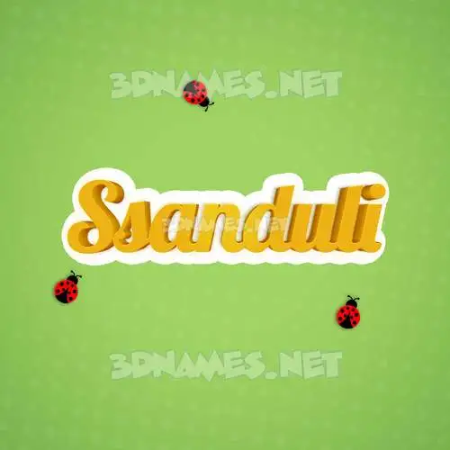ssanduli in Ladybugs style - 3D name wallpaper ssanduli in Ladybugs style - 3D name wallpaper