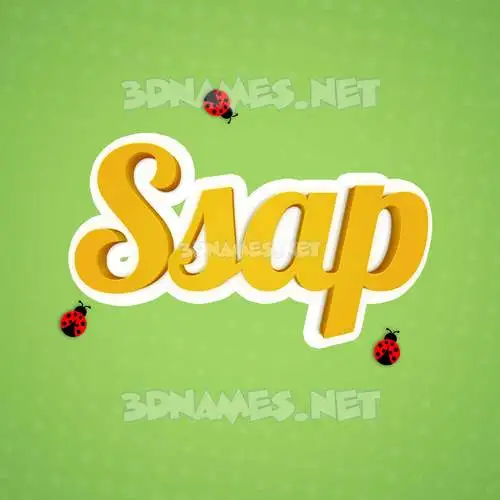 ssap in Ladybugs style - 3D name wallpaper ssap in Ladybugs style - 3D name wallpaper