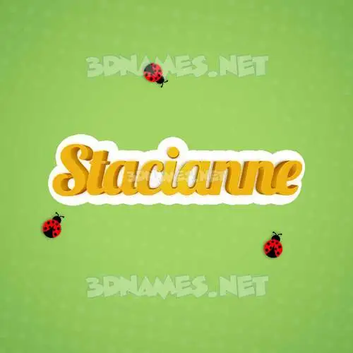 stacianne in Ladybugs style - 3D name wallpaper stacianne in Ladybugs style - 3D name wallpaper