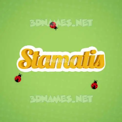 stamatis in Ladybugs style - 3D name wallpaper stamatis in Ladybugs style - 3D name wallpaper