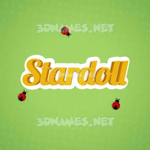 stardoll in Ladybugs style - 3D name wallpaper