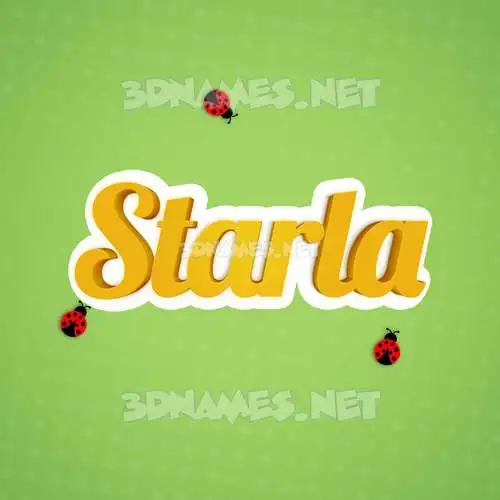 starla in Ladybugs style - 3D name wallpaper starla in Ladybugs style - 3D name wallpaper
