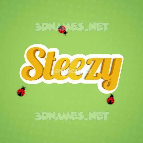steezy in Ladybugs style - 3D name wallpaper steezy in Ladybugs style - 3D name wallpaper