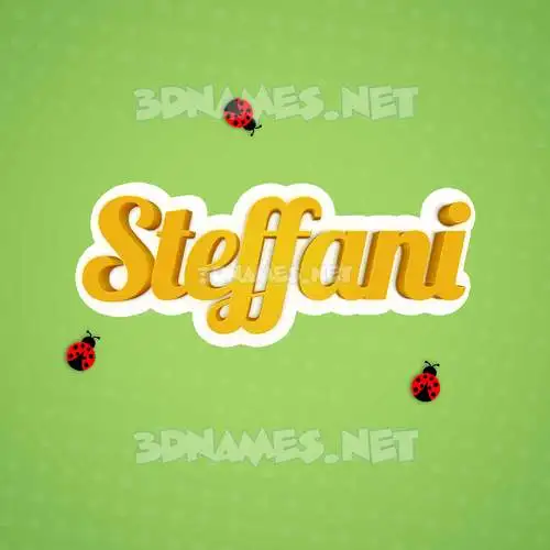 steffani in Ladybugs style - 3D name wallpaper steffani in Ladybugs style - 3D name wallpaper