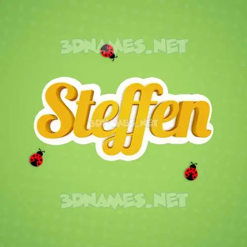 steffen in Ladybugs style - 3D name wallpaper steffen in Ladybugs style - 3D name wallpaper