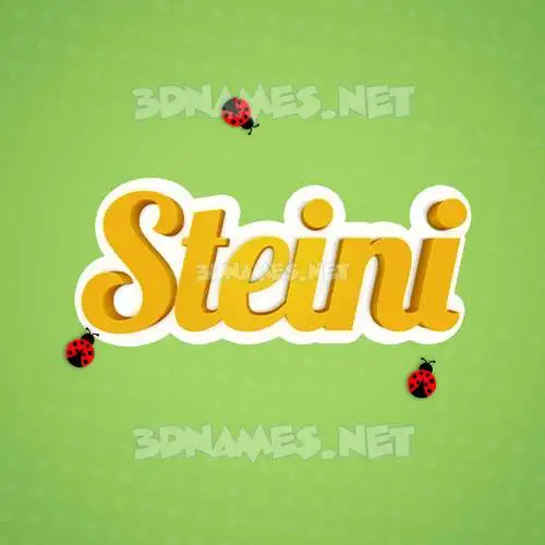 steini in Ladybugs style - 3D name wallpaper steini in Ladybugs style - 3D name wallpaper