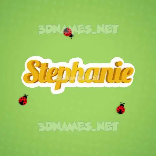 stephanie in Ladybugs style - 3D name wallpaper stephanie in Ladybugs style - 3D name wallpaper
