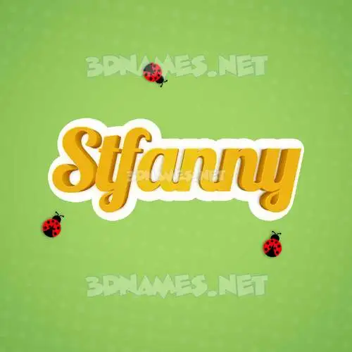 stfanny in Ladybugs style - 3D name wallpaper stfanny in Ladybugs style - 3D name wallpaper