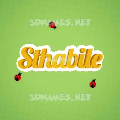 sthabile in Ladybugs style - 3D name wallpaper sthabile in Ladybugs style - 3D name wallpaper