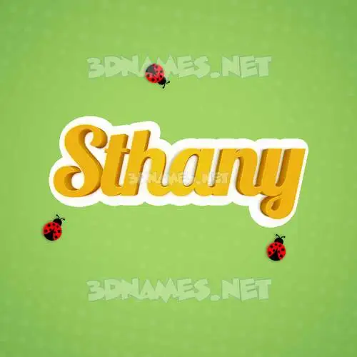 sthany in Ladybugs style - 3D name wallpaper sthany in Ladybugs style - 3D name wallpaper