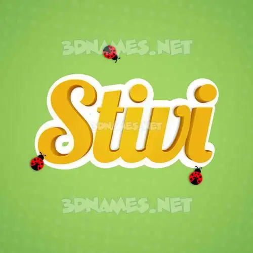 stivi in Ladybugs style - 3D name wallpaper stivi in Ladybugs style - 3D name wallpaper