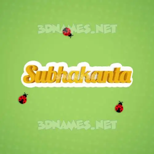 subhakanta in Ladybugs style - 3D name wallpaper subhakanta in Ladybugs style - 3D name wallpaper