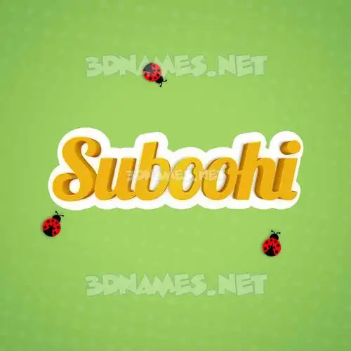 suboohi in Ladybugs style - 3D name wallpaper suboohi in Ladybugs style - 3D name wallpaper