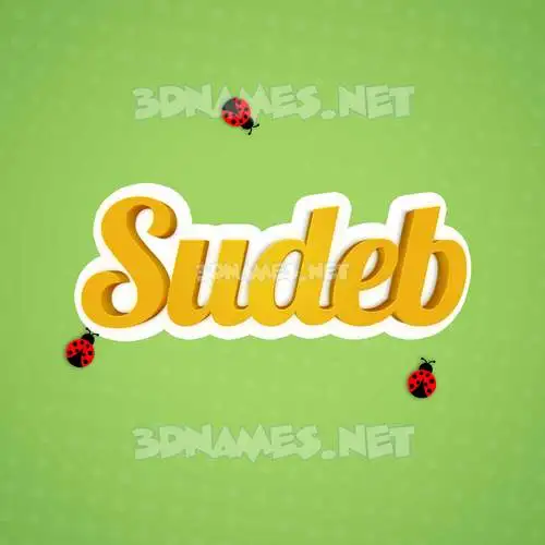 sudeb in Ladybugs style - 3D name wallpaper sudeb in Ladybugs style - 3D name wallpaper