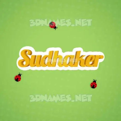 sudhaker in Ladybugs style - 3D name wallpaper sudhaker in Ladybugs style - 3D name wallpaper
