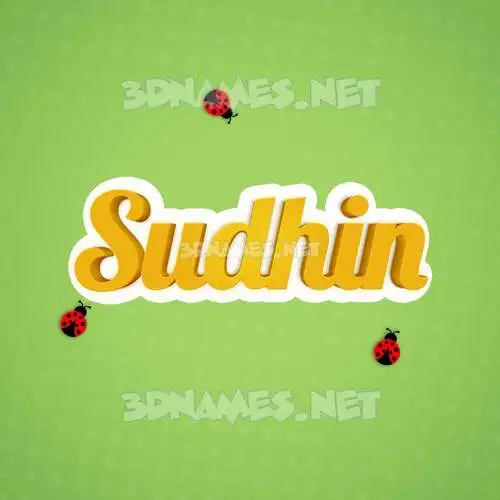 sudhin in Ladybugs style - 3D name wallpaper sudhin in Ladybugs style - 3D name wallpaper