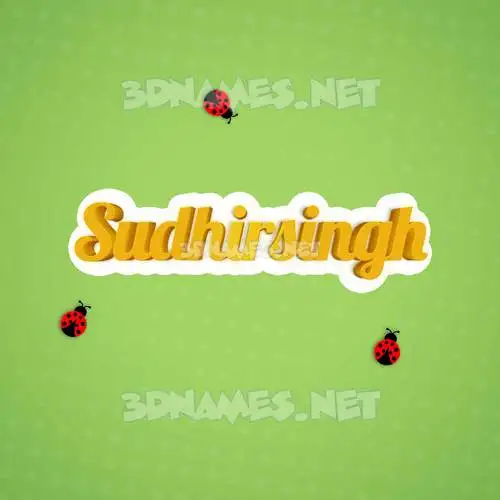 sudhirsingh in Ladybugs style - 3D name wallpaper