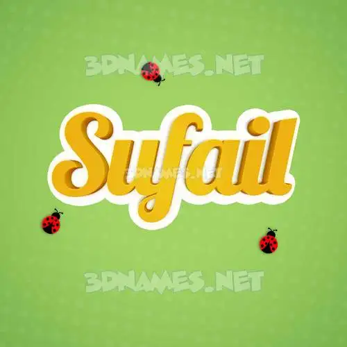 sufail in Ladybugs style - 3D name wallpaper sufail in Ladybugs style - 3D name wallpaper