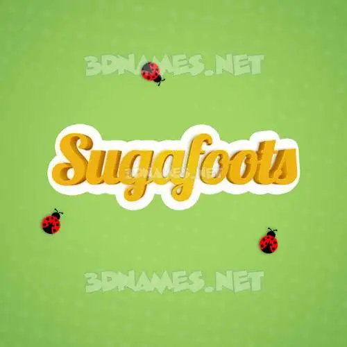 sugafoots in Ladybugs style - 3D name wallpaper sugafoots in Ladybugs style - 3D name wallpaper