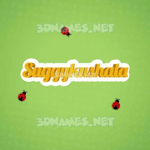 suggykushala in Ladybugs style - 3D name wallpaper suggykushala in Ladybugs style - 3D name wallpaper