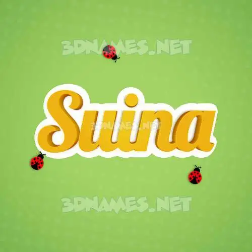suina in Ladybugs style - 3D name wallpaper suina in Ladybugs style - 3D name wallpaper