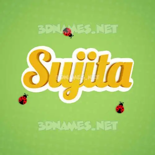 sujita in Ladybugs style - 3D name wallpaper sujita in Ladybugs style - 3D name wallpaper