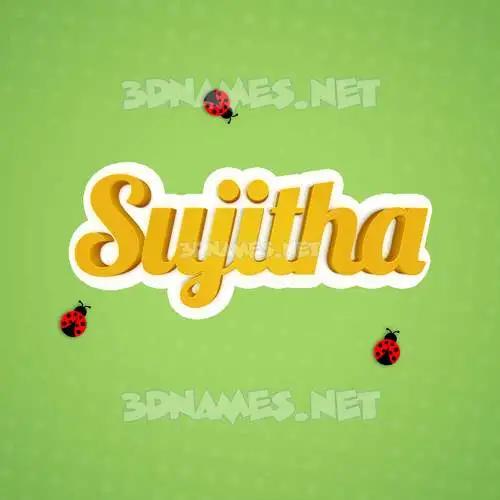 sujitha in Ladybugs style - 3D name wallpaper sujitha in Ladybugs style - 3D name wallpaper