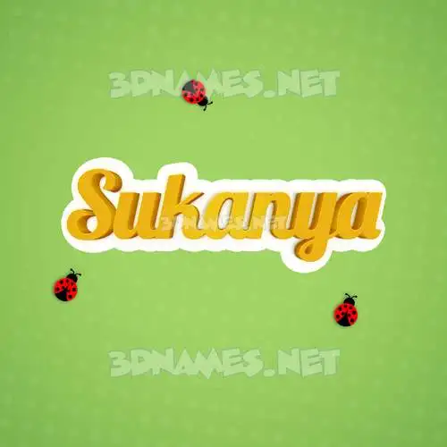 sukanya in Ladybugs style - 3D name wallpaper sukanya in Ladybugs style - 3D name wallpaper