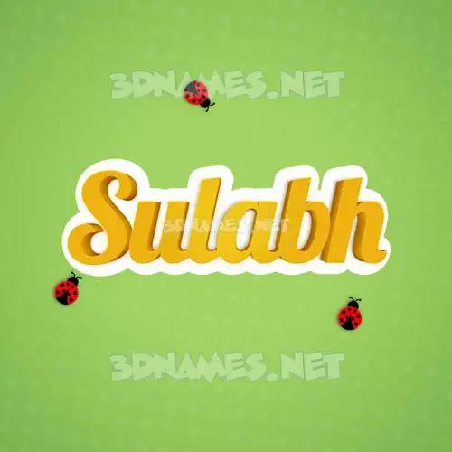 sulabh in Ladybugs style - 3D name wallpaper
