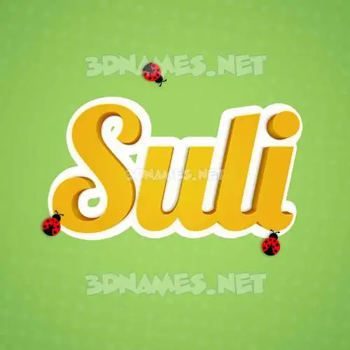 suli in Ladybugs style - 3D name wallpaper suli in Ladybugs style - 3D name wallpaper