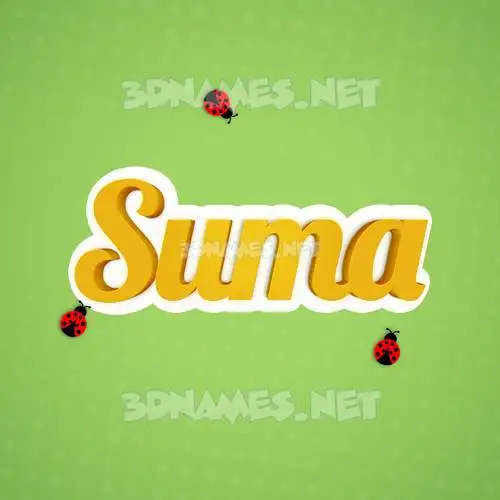 suma in Ladybugs style - 3D name wallpaper suma in Ladybugs style - 3D name wallpaper