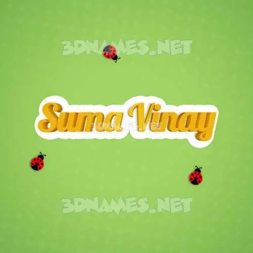 suma vinay in Ladybugs style - 3D name wallpaper suma vinay in Ladybugs style - 3D name wallpaper