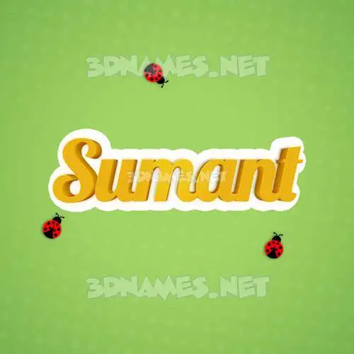 sumant in Ladybugs style - 3D name wallpaper sumant in Ladybugs style - 3D name wallpaper