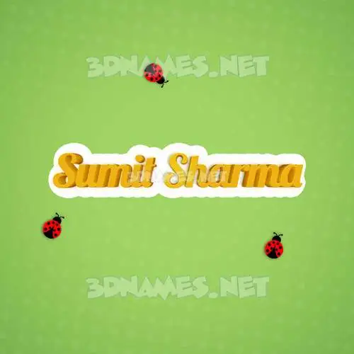 sumit sharma in Ladybugs style - 3D name wallpaper sumit sharma in Ladybugs style - 3D name wallpaper