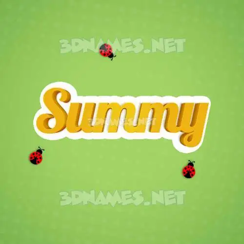 summy in Ladybugs style - 3D name wallpaper summy in Ladybugs style - 3D name wallpaper